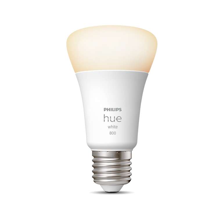 [Prime, personalisiert] - Amazon - Philips Hue White E27 Lampe,806lm, dimmbar, warmweißes Licht