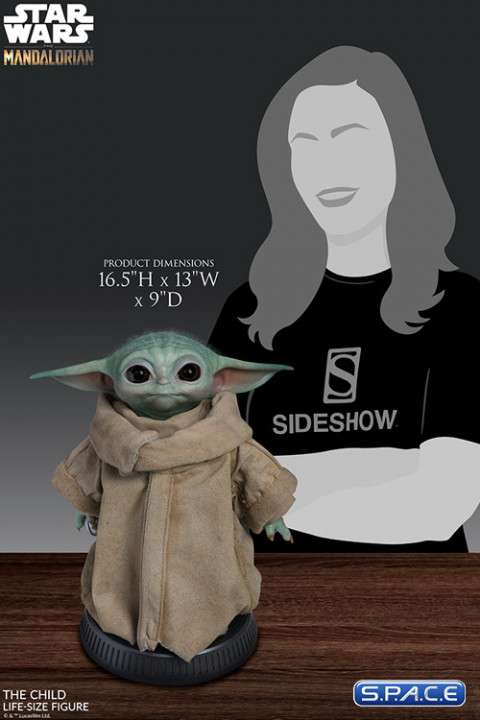 Sideshow: Star Wars Mandalorian - The Child (Grogu) Life-Size Statue [Vorbestellung]