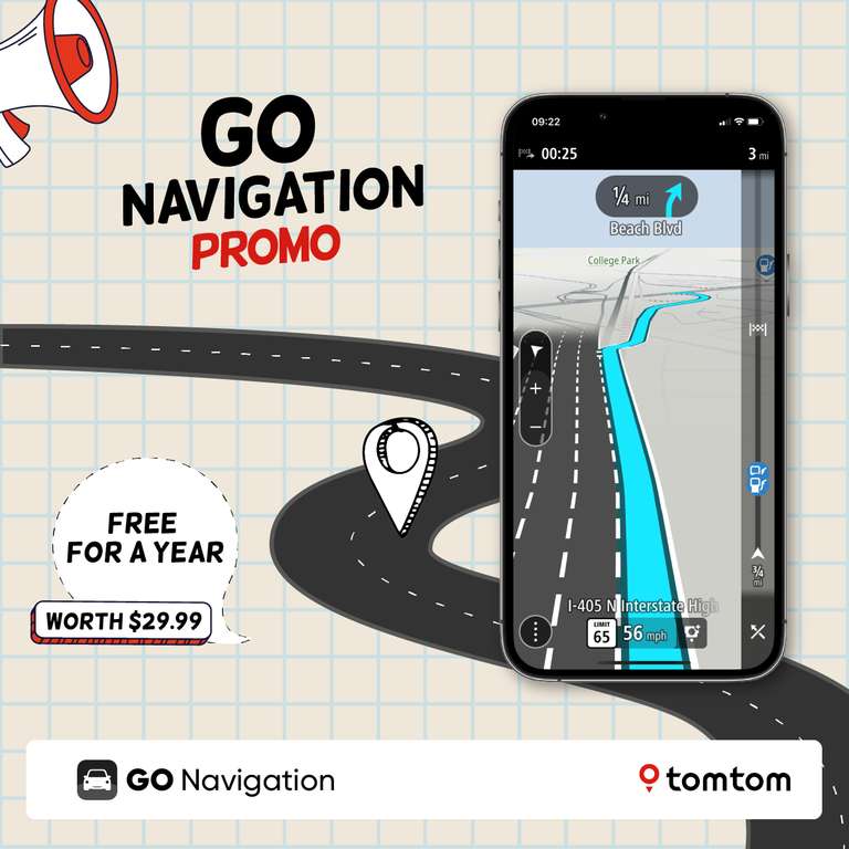 TomTom GO Navigation 12 Monate kostenlos (Neukunden)