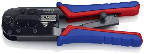 Knipex Crimpzange für Westernstecker brüniert, mit Mehrkomponenten-Hüllen 190 mm für 18,48€ (Prime)