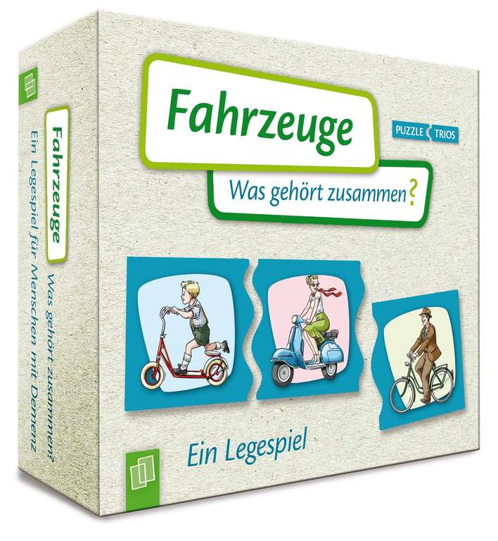 Demenz-Legespiel Fahrzeuge - Was gehört zusammen? / Gesundheit / Puzzle / Verlag an der Ruhr