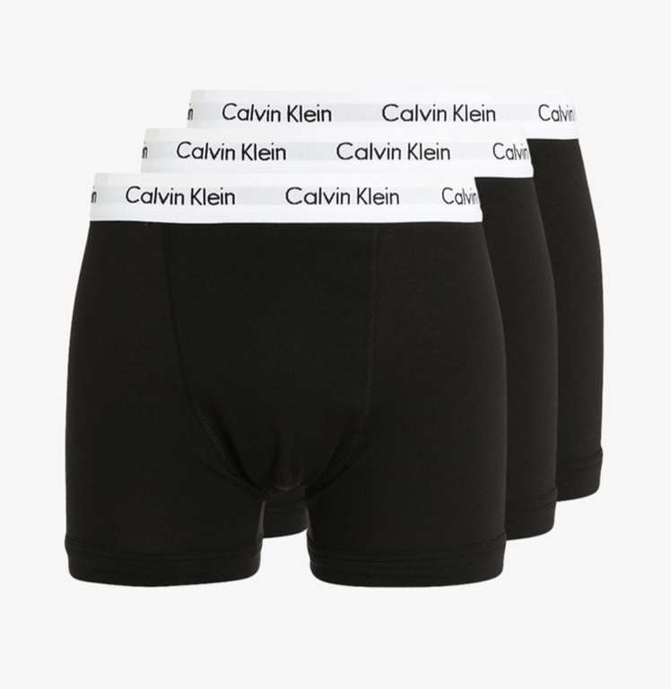 [Prime] Calvin Klein Herren 3er Pack Boxershorts Trunks (schwarz/weiß)