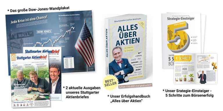 [Stuttgarter Aktienbrief] Börsen-Startpaket inkl. Börsenbuch "Alles über Aktien" kostenlos bestellen