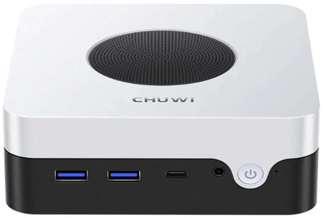 Chuwi LarkBox X Mini PC | Intel N100 | 12GB DDR5 RAM | 512 GB SSD | USB-C (DP & PD) | HDMI 2.0 | DP | 4 x USB-A | WiFi 6 | BT 5.2 | ca. 400g