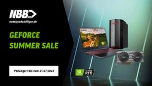 NBB GeForce Summer Sale: Diverse Angebote für Laptops, Monitore & PC-Komponenten