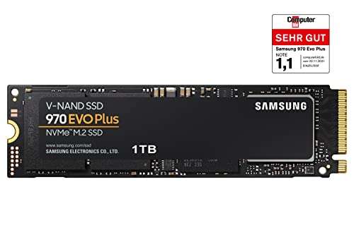Samsung 970 Evo Plus NVMe M.2 SSD 1TB für 42,99€ inkl. Versand (Amazon, Samsung, Alternate, Computeruniverse)