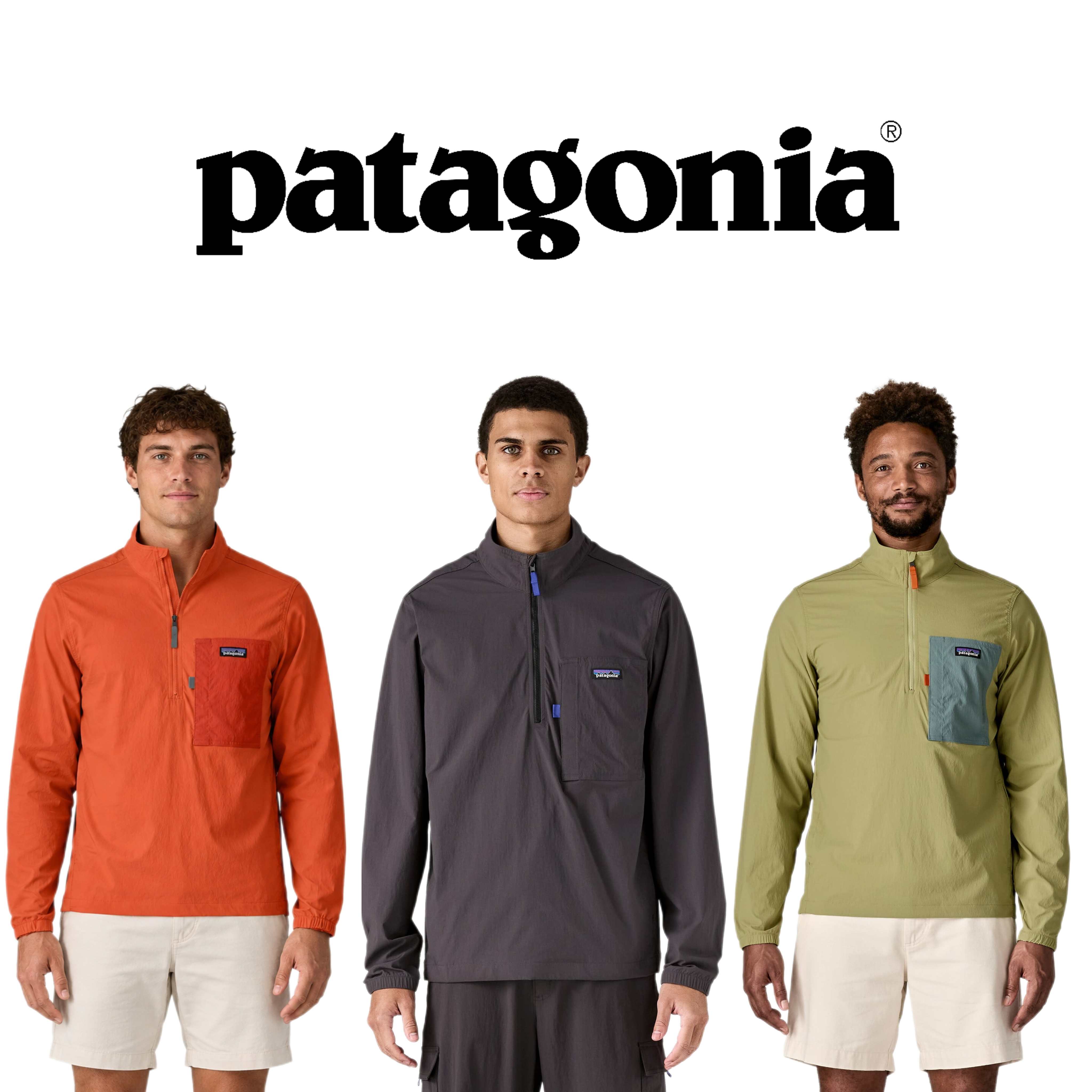 Patagonia Men's Outdoor Everyday Marsupial - Softshelljacke in Orange, Green oder Black (Größe XS-XXL)