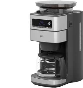 AEG CM6-1-5ST Gourmet 6 Filterkaffeemaschine (200g Bohnenbehälter, 10 Tassen, 1,25l, LCD-Display)