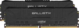 [Prime Day] Crucial Ballistix BL2K16G32C16U4B 3200 MHz, DDR4, DRAM, Desktop Gaming Speicher Kit, 32GB (16GB x2), CL16, Schwarz