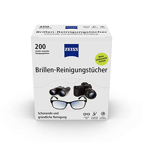 [PRIME] ZEISS Brillen-Reinigungstücher | 200 Stück
