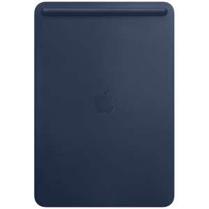 Apple Leder Hülle / Sleeve für das iPad 10.2 (2019-2021) / Pro 10.5 / Air 10.5 in dunkelblau (MPU22ZM/A) | echtes Leder | weiche Innenseite