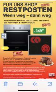 Bosch Einbau-Herd-Set HND211AR62 bestehend aus HEF010BR1-B + NKN645GA2E (B-Ware)