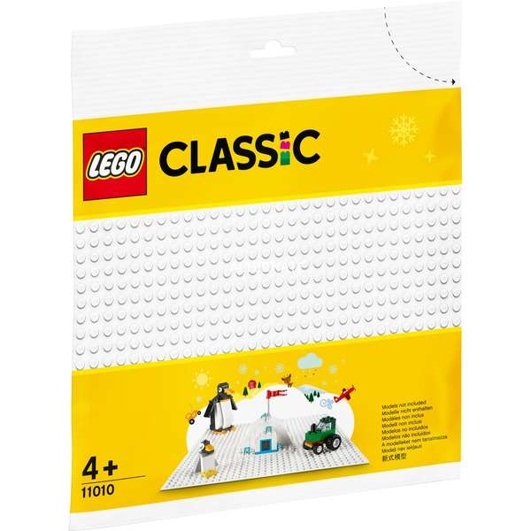 LEGO 11010 Classic Weiße Bauplatte 25 cm x 25 cm für Winter-Sets, Grundplatte (Alternate/Prime)