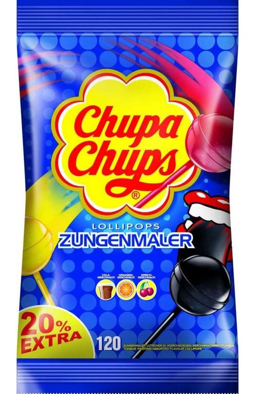 (Prime Spar-Abo) Chupa Chups Zungenmaler Lutscher, Nachfüllbeutel 120 Stück: 20% extra