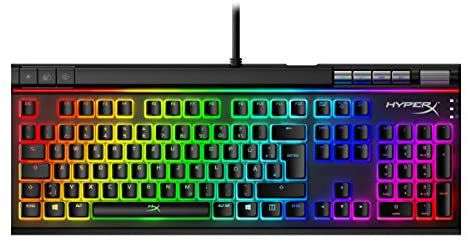 HyperX Alloy Elite 2 – Mechanische Gaming-Tastatur, ABS Pudding Keycaps, Linear Switch, HyperX Red, QWERTZ