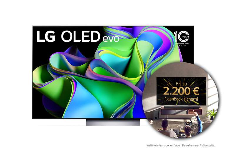 LG C3 48“ OLED TV 48C38LA 1099€ effektiv bis zum 2.7