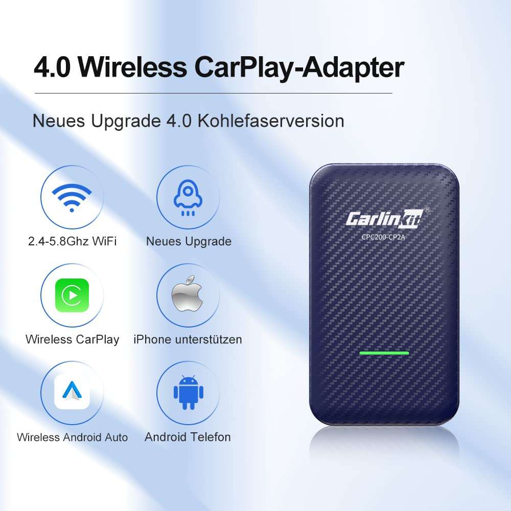 CarlinKit 4.0 Wireless CarPlay/Android Auto Adapter