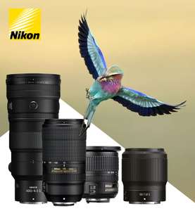 Nikon 10%-Sofortrabatt-Aktion auf Objektive für Z-Mount & F-Mount
