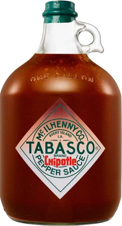 Tabasco Gallone (3,78L) versch. Sorten (Original, Chipotle, Habanero, Garlic) [kurzes MHD]