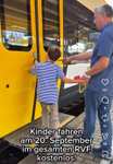 134° - [VAG & RVF] Kostenlose Fahrten für Kinder bis einschließlich 14 Jahren mit Bus und Bahn am 20. September 2026 zum Weltkindertag