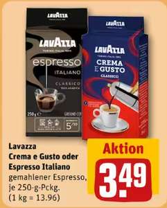 [Rewe] Lavazza 250g Espresso / Crema e Gusto - gemahlen