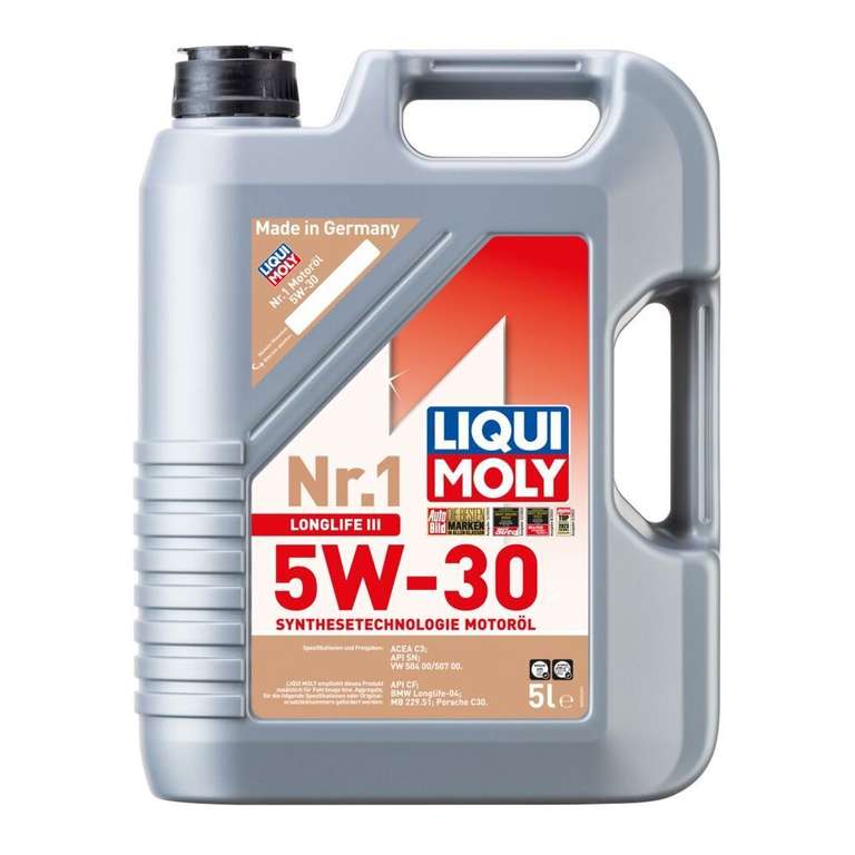 [Kaufland] LIQUI MOLY Motoröl Longlife III 5W-30 & 10W-40 im 5L-Kanister