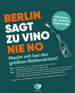 [Lokal Berlin] Weinrettung über Too Good To Go / Flaschenpost