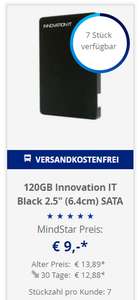 [Mindstar] SSD 120GB SATA 6Gb/s TLC NAND Innovation IT Black 2.5"