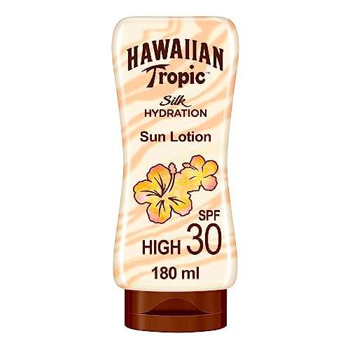 Hawaiian Tropic Silk Hydration Protective Sun Lotion Sonnencreme LSF 30, 180 ml- Amazon Prime