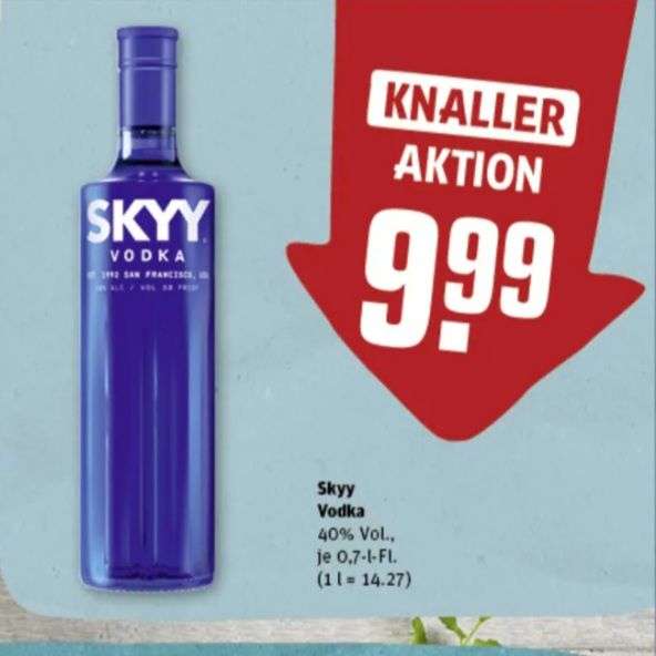 [REWE] Skyy Vodka 0,7l 40%