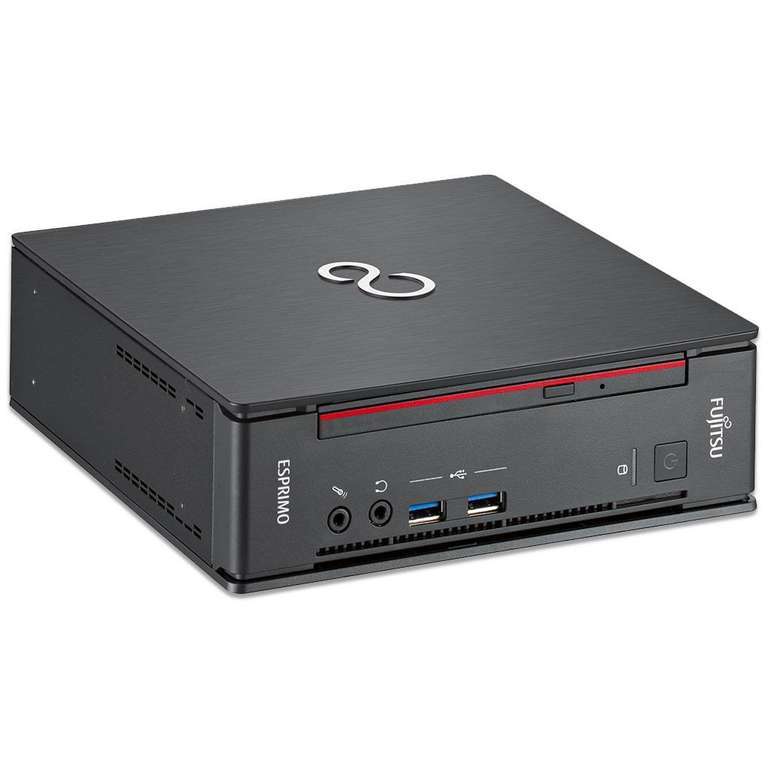 [Gebraucht] Fujitsu Esprimo Q956 Mini-PC (i5-6500T, 8/250GB, aufrüstbar, 2x DP, DVI, 6x USB 3.0 & 2x 2.0, DVD-RW, Win10 Pro, 186x191x59mm)