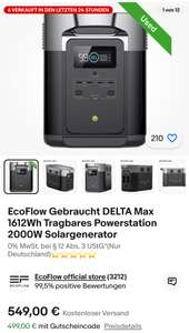 Ecoflow Delta Max 1642Wh „gebraucht“