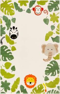 Kinderteppich Esprit E-Safari, verschiedene Größen, Motiv Dschungel Tiere
