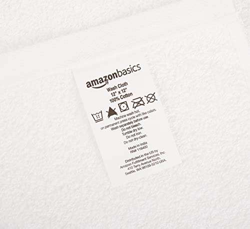 [Prime] Amazon Basics Waschlappen aus Baumwolle, 24 Stück