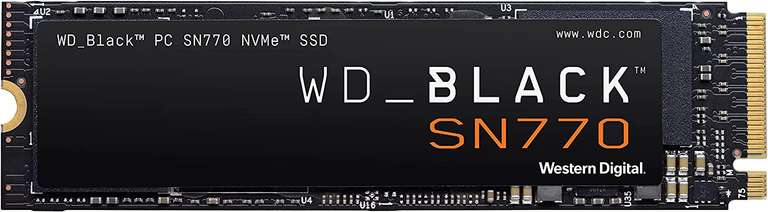 WD_BLACK SN770 1 TB High-Performance NVMe SSD, Gaming SSD, PCIe Gen4, bis zu 5.150 MB/s Lesen, Schwarz (Amazon, Galaxus, Saturn, MM)