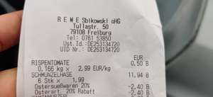[LOKAL FREIBURG] REWE FR-Nord, 40% Rabatt auf Ostersüßwaren von z.B. Milka oder Lindt