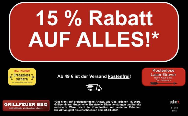 Weserglut Steakpfeffer No. 1 5€, 15% Rabatt im Onlineshop Webershop, VSK-frei ab 49€ (u.a. Petromax Feuergrill TG 3 für 152€ statt 165€ usw)