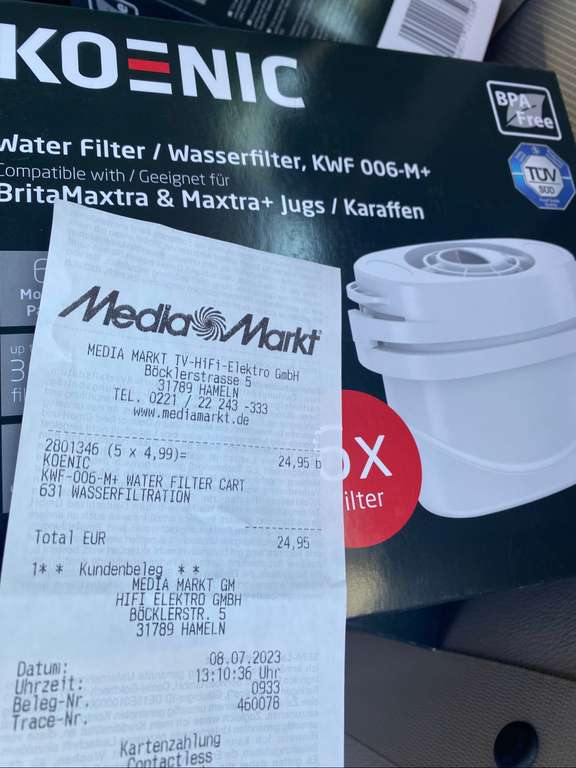 Wasserfilter Brita Maxtra+ von Koenic
