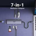 [AMAZON PRIME] UGREEN USB C Hub 7 in 1 USB C Adapter mit 4K 60Hz HDMI, Ethernet RJ45, 100W PD, SD&microSD, 2 USB A 5Gbps Datenports