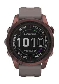 GARMIN Touchscreen Smartwatch "Fenix 7 S Sapphire Solar 010-02539-29 Titane Bronze