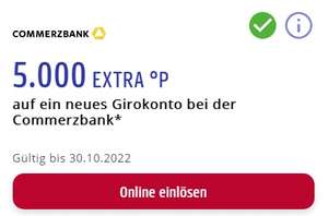 [payback + commerzbank] 5000 Punkte (50€) + 50€ Startguthaben für Kontoeröffnung (kostenlos ab 700€ Geldeingang)