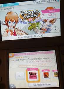 Nintendo 3DS harvest moon tale of two towns / Geschichten zweier Städte