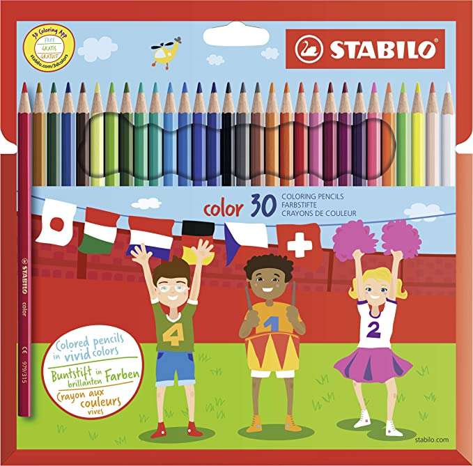 Stabilo Buntstifte Color, 30 verschiedenen Farben inkl. 4 Neonfarben für 5,39€ inkl. Versandkosten (Amazon Prime)