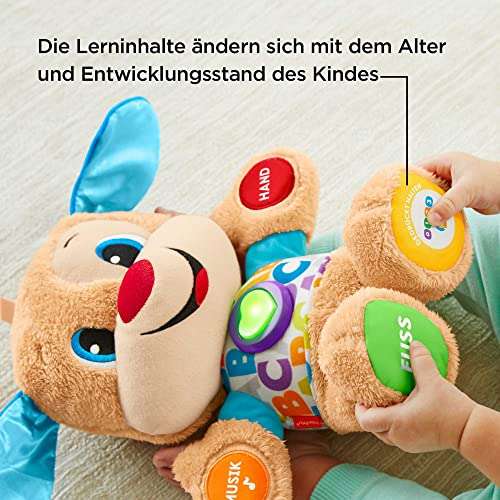 Fisher-Price FPM50 - Lernspaß Hündchen, deutschsprachig, Babyspielzeug ab 6 Monaten [Amazon Prime]