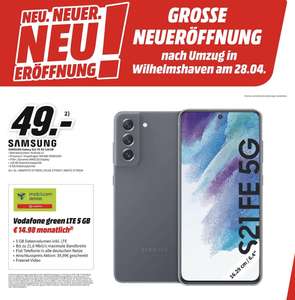 Samsung S21FE im mobilcom-debitel Vertrag - Nur im Media Markt Wilhelmshaven