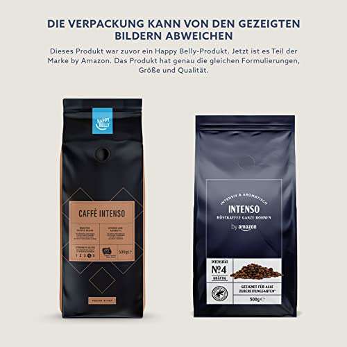 [Prime]by Amazon Kaffeebohnen Caffè Intenso oder Espresso Crema, 1 kg (2 Packungen mit 500g)