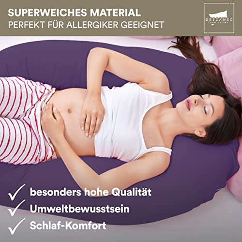 Kissenbezug für Schwangerschaftskissen in U-Form, 140x80x38 cm