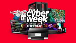 Alternate Cyber Week: Diverse Angebote für Monitore, Gehäuse, Netzteile, Kühler, Lüfter, Arbeitsspeicher, SSDs, Tastaturen, Headsets, uvm.