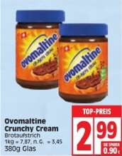 [Edeka fast Bundesweit] Ovomaltine Crunchy Cream Glas ohne Palmöl für 1,99€ (Angebot + Coupon) | 11.04. - 15.04.