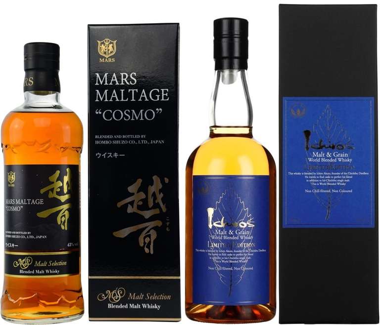Whisky-Übersicht 188: z.B. Mars Maltage Cosmo Blended Malt für 48,90€, Ichiro's Malt & Grain Limited Edition 2021 für 150,20€ inkl. Versand